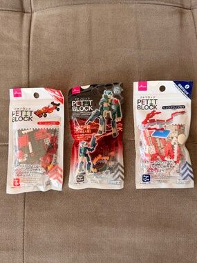 Daiso Petit Block Bundle (Snipe, Oarfish, Race Car)